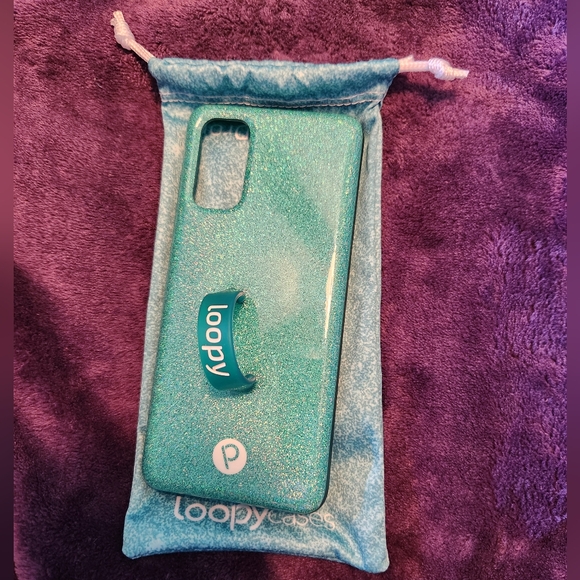 Loopy Case Samsung Galaxy S20 - Sparkle Turquoise - Picture 2 of 4